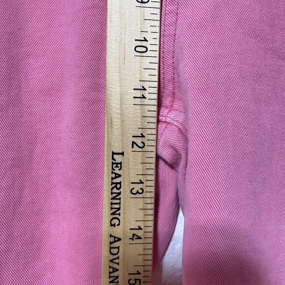 Paige Colette High Waist Slim Crop Flare Jeans Pink Stretch Soft Pockets Size 32 - Picture 7 of 10